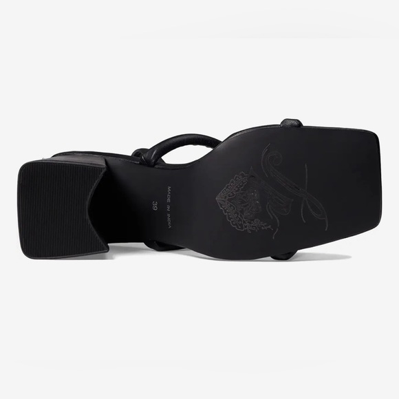 Free People Parker Chain Heel Black Size 39.5 - Picture 8 of 8